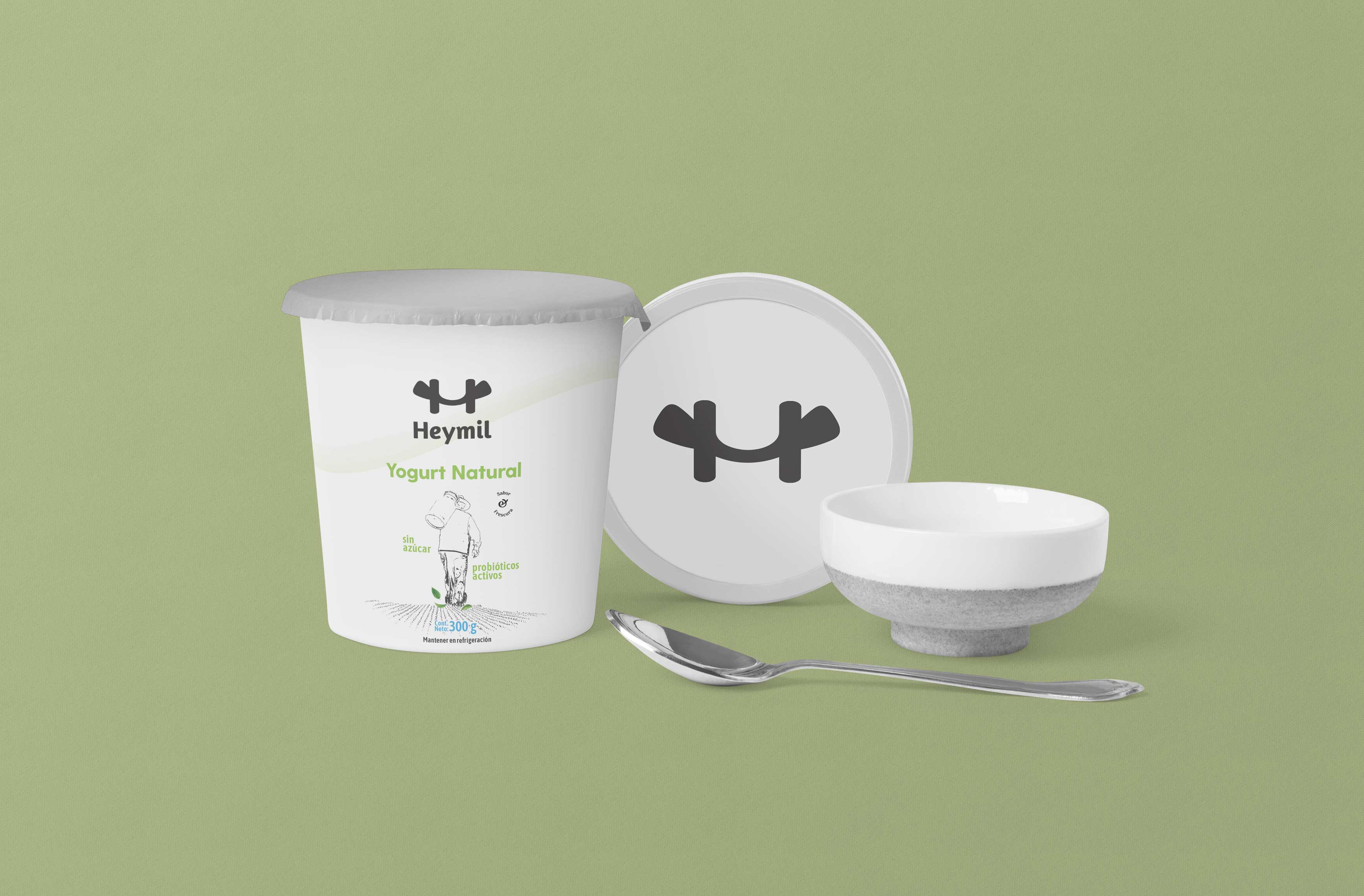 Label designs - Yogurt Heymil - Packaging - Soluciones de Firstrein